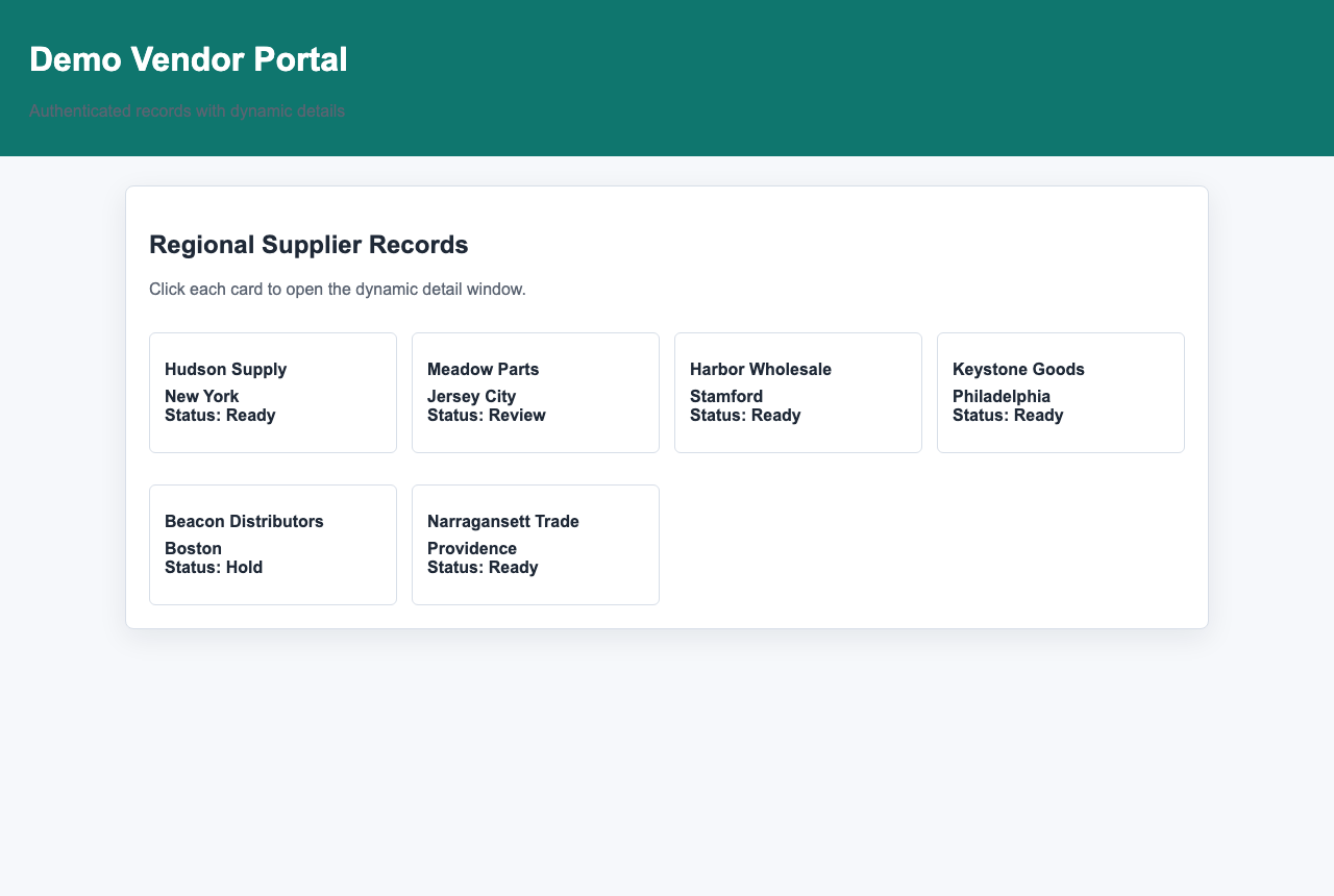 PortalPull authenticated portal extraction demo